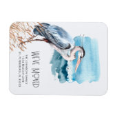 Magnet Flexible Great Blue Heron Waterfront Nouvelle adresse (Horizontal)