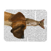 Magnet Flexible Great Dane et Chihuahua (Horizontal)