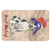 Magnet Flexible Great Dane Pirate (Horizontal)
