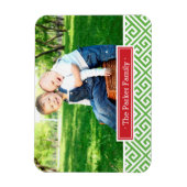 Magnet Flexible Grec clé de vacances Monogramme Magnat photo (Vertical)