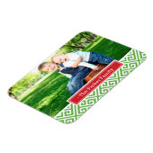 Magnet Flexible Grec clé de vacances Monogramme Magnat photo (Côté Gauche)