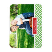 Magnet Flexible Grec clé de vacances Monogramme Magnat photo (Vertical)