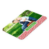 Magnet Flexible Grec clé de vacances Monogramme Magnat photo (Côté Gauche)