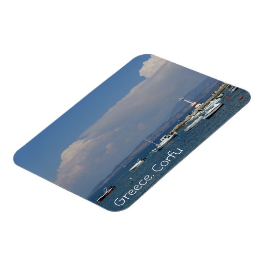 Magnet Flexible Grèce, Corfou, Ancien phare, Aimant (Côté Gauche)