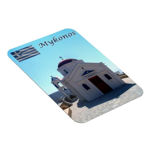 Magnet Flexible Grèce - Mykonos - Monastère - (Côté Droit)