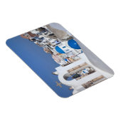 Magnet Flexible Grèce, Santorin. Clocher et dômes bleus de 2 (Côté Droit)