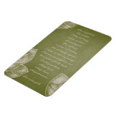 Magnet Flexible Green grunge leaves (Côté Gauche)