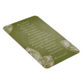 Magnet Flexible Green grunge leaves (Côté Droit)