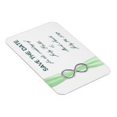 Magnet Flexible Green Infinity Wedding Enregistrer L'Aimant Date (Côté Droit)
