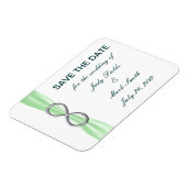Magnet Flexible Green Infinity Wedding Enregistrer L'Aimant Date (Côté Gauche)