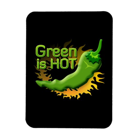 Magnet Flexible Green is HOT (Vertical)