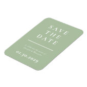 Magnet Flexible Green Modern Enregistrer l'aimant Date (Côté Gauche)