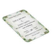 Magnet Flexible Green Save the Date Faire-part de mariage - Elegan (Côté Droit)