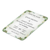 Magnet Flexible Green Save the Date Faire-part de mariage - Elegan (Côté Gauche)