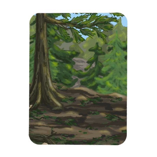 Magnet Flexible Green Woods (Vertical)