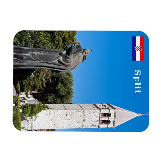 Magnet Flexible Grégoire de statue de Nin à Split - Dalmatie, Croa (Horizontal)