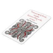 Magnet Flexible Grenade Inspirée Doodle Dessinée à la Main avec Ci (Côté Gauche)