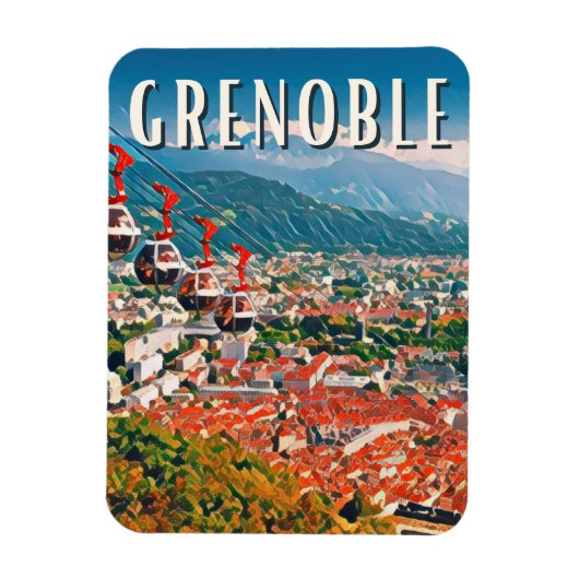 Magnet Flexible Grenoble Photo Vintage (Vertical)