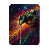 Magnet Flexible Grenouille cosmique Art Imprimer Conception psyché (Vertical)