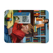 Magnet Flexible Grenouille dans la bibliothèque (Horizontal)