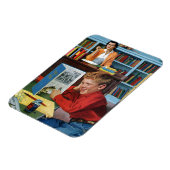 Magnet Flexible Grenouille dans la bibliothèque (Côté Gauche)