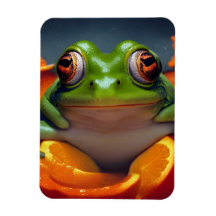 Magnet Flexible Grenouille et oranges