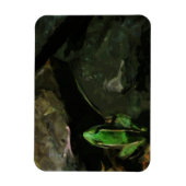 Magnet Flexible Grenouille léopard du Nord sur les rochers Abstrai (Vertical)
