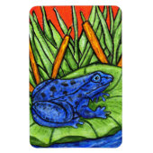 Magnet Flexible Grenouille vive du poison bleu (Vertical)