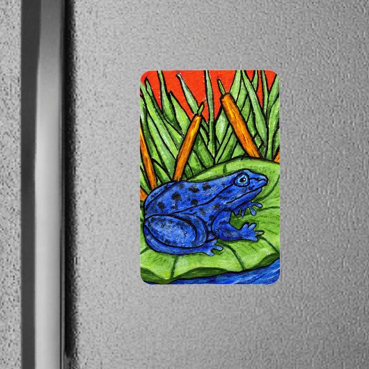 Magnet Flexible Grenouille vive du poison bleu