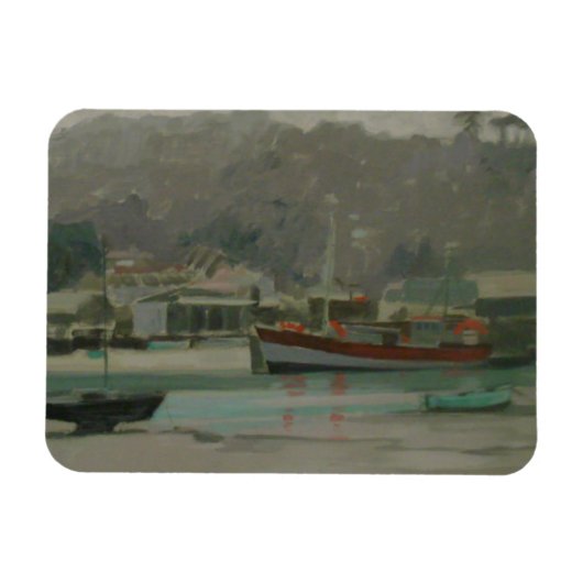 Magnet Flexible Grey Day Fisherman's Quay (Horizontal)