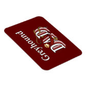 Magnet Flexible Greyhound Chien Papa (Côté Droit)