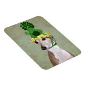 Magnet Flexible Greyhound en Casquette vert (Côté Droit)