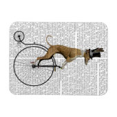 Magnet Flexible Greyhound sur Black Penny Farthing Bike (Horizontal)