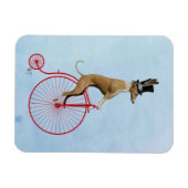 Magnet Flexible Greyhound sur Red Penny Farthing (Horizontal)