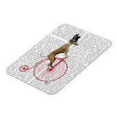 Magnet Flexible Greyhound sur Red Penny Farthing Bike (Côté Gauche)