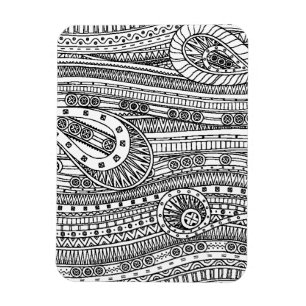 Magnet Flexible Griffonnage ethnique de motif