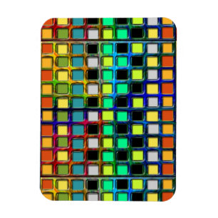 Magnet Flexible Grille colorée Carrelée par Shirley Taylor