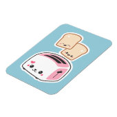 Magnet Flexible Grille-pain mignonne avec bon toast (Côté Gauche)