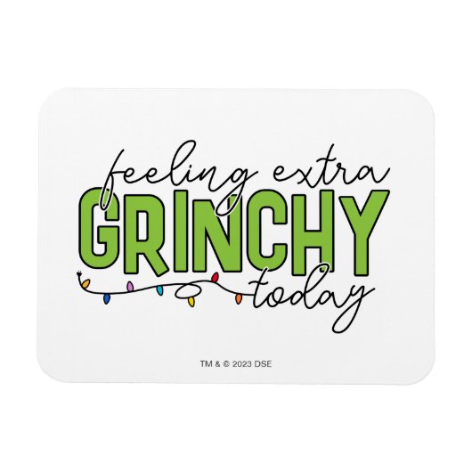 Magnet Flexible Grille | Sentiment de grinchy supplémentaire aujou (Horizontal)