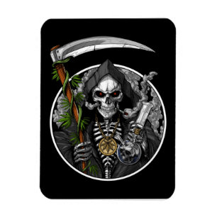 Magnet Flexible Grim Reaper Fumer mauvaises herbes Flexible Aimant