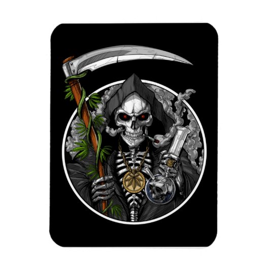 Magnet Flexible Grim Reaper Fumer mauvaises herbes Flexible Aimant (Vertical)