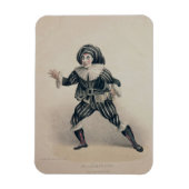 Magnet Flexible Grimaldi comme Scaramouche, du Commedia dell'Ar (Vertical)