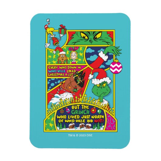 Magnet Flexible Grinch | Graphique de bande dessinée (Vertical)