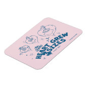 Magnet Flexible Grinch's Heart Grew 3 Tailles (Côté Gauche)