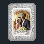 Magnet Flexible Gris dentelle en céramique<br><div class="desc">Dentelles ajoutées à un effet céramique pour ce motif fin avec quelques incrustations de perles ou de cabochons (dessinées). Un style original raffiné et raffiné. Ici en gris clair, qui donne un style romantique, ce motif existe aussi en noir, bleu clair et bleu de la Grèce dans d'autres de mes...</div>