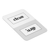 Magnet Flexible Gris et blanc Gris Gris Gris Gris Typographie Lave (Côté Droit)