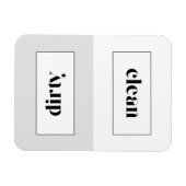 Magnet Flexible Gris et blanc Gris Gris Gris Gris Typographie Lave (Horizontal)