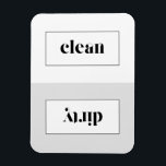 Magnet Flexible Gris et blanc Gris Gris Gris Gris Typographie Lave<br><div class="desc">Un aimant de lave-vaisselle moderne et fantaisiste pour égayer votre cuisine. Cet aimant pour lave-vaisselle gris et blanc présente une typographie au pochoir moderne. Il s'agit d'un cadeau parfait comme un cadeau de remise de diplômes ou un cadeau mariage. D'autres couleurs sont disponibles.</div>