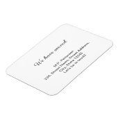 Magnet Flexible gris minimal que nous avons déplacé ajouter le tex (Côté Gauche)