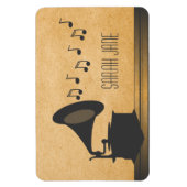 Magnet Flexible Gris Vintage Gramophone Premium (Vertical)